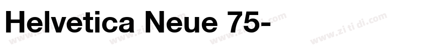 Helvetica Neue 75字体转换